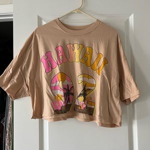 Wild Fable Hawaii Crop Tee